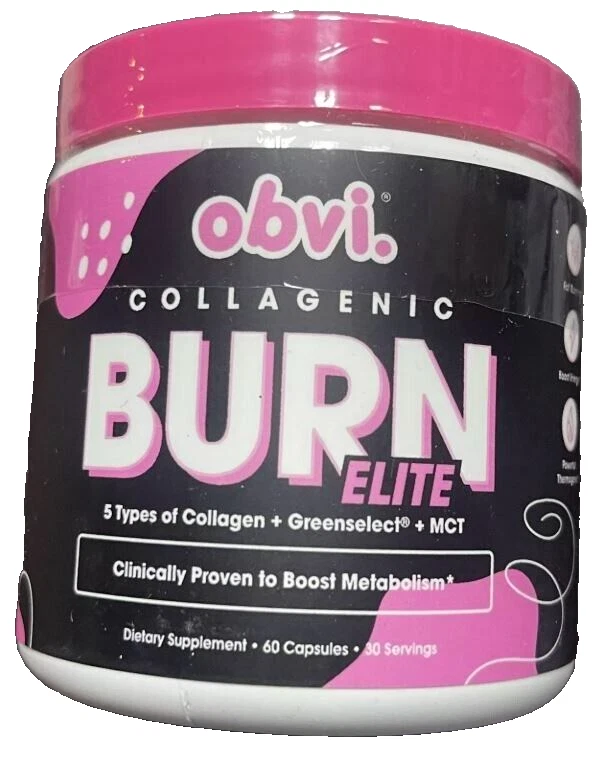 Obvi Collagenic Burn Elite, Thermogenic Weight Loss, Authorized Distributor -NEW