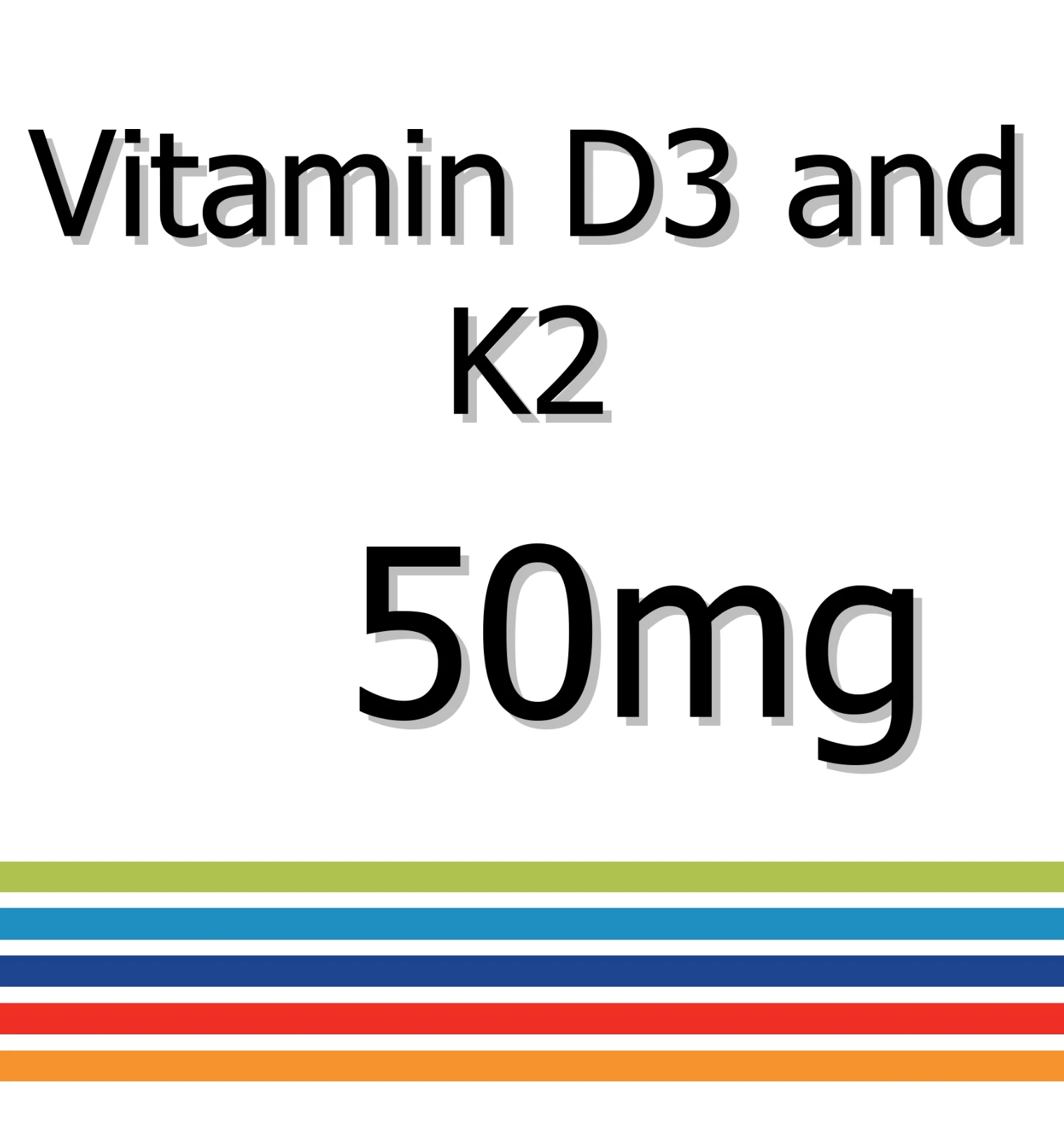 Vitamin D3 and K2 50mg x 30 Tablets - Digestion Aid