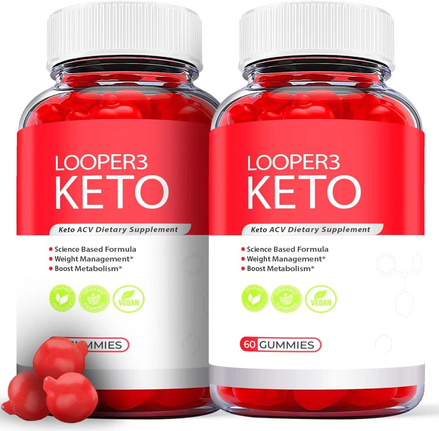 Looper3 Keto Gummies - Looper3 ACV Keto Gummys Weight Loss OFFICIAL - 2 Pack