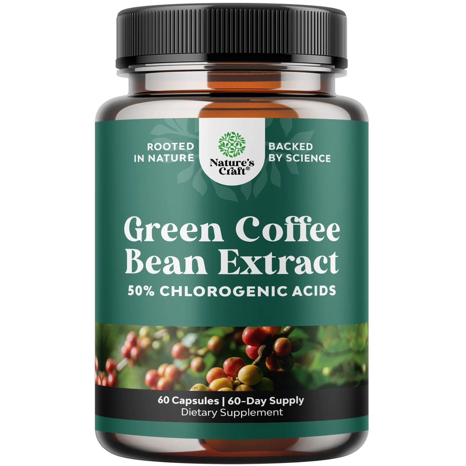 Green Coffee Bean Extract for Weight Loss - Natural Appetite Suppressant 60ct