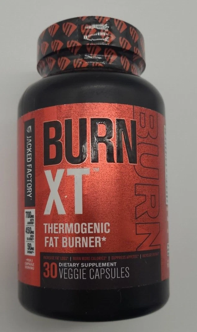BURN XT☆Thermogenic Fat Burner 30 Veggie Caps EXP 4/26 Energy Suppress Appetite