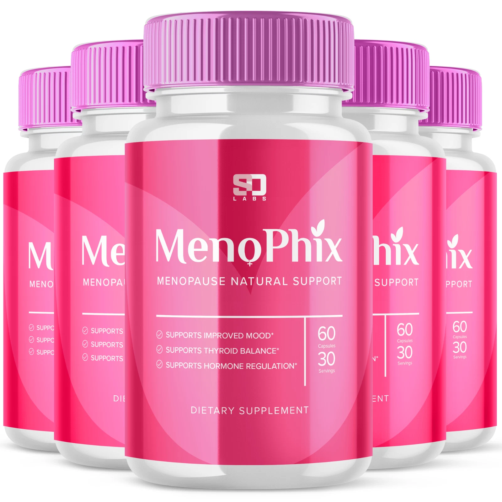 MenoPhix Capsules: Menopause support, hormonal balance, and comfort (5 Pack)