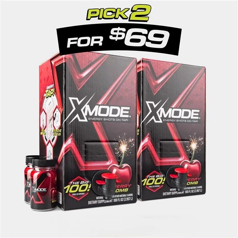 XMODE Bulk Energy Shots - Double Packs - Pick Your Flavor - Compare to Five Hour
