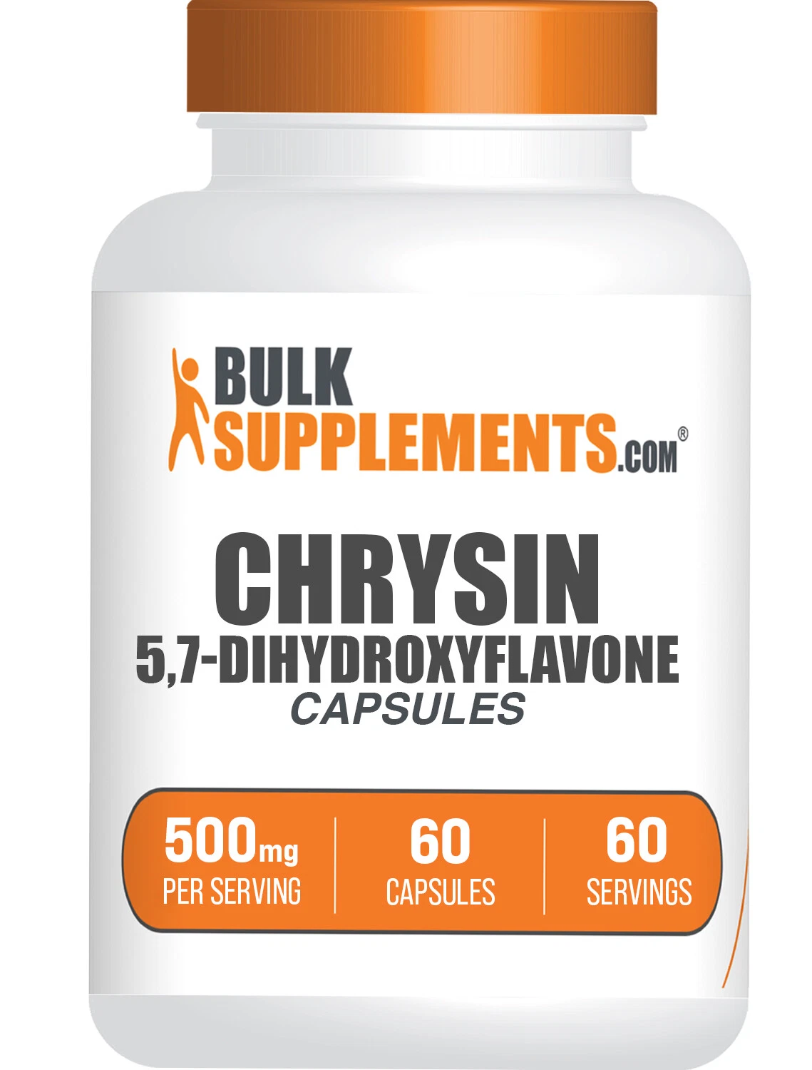 BulkSupplements Chrysin Capsules - 500mg per Serving