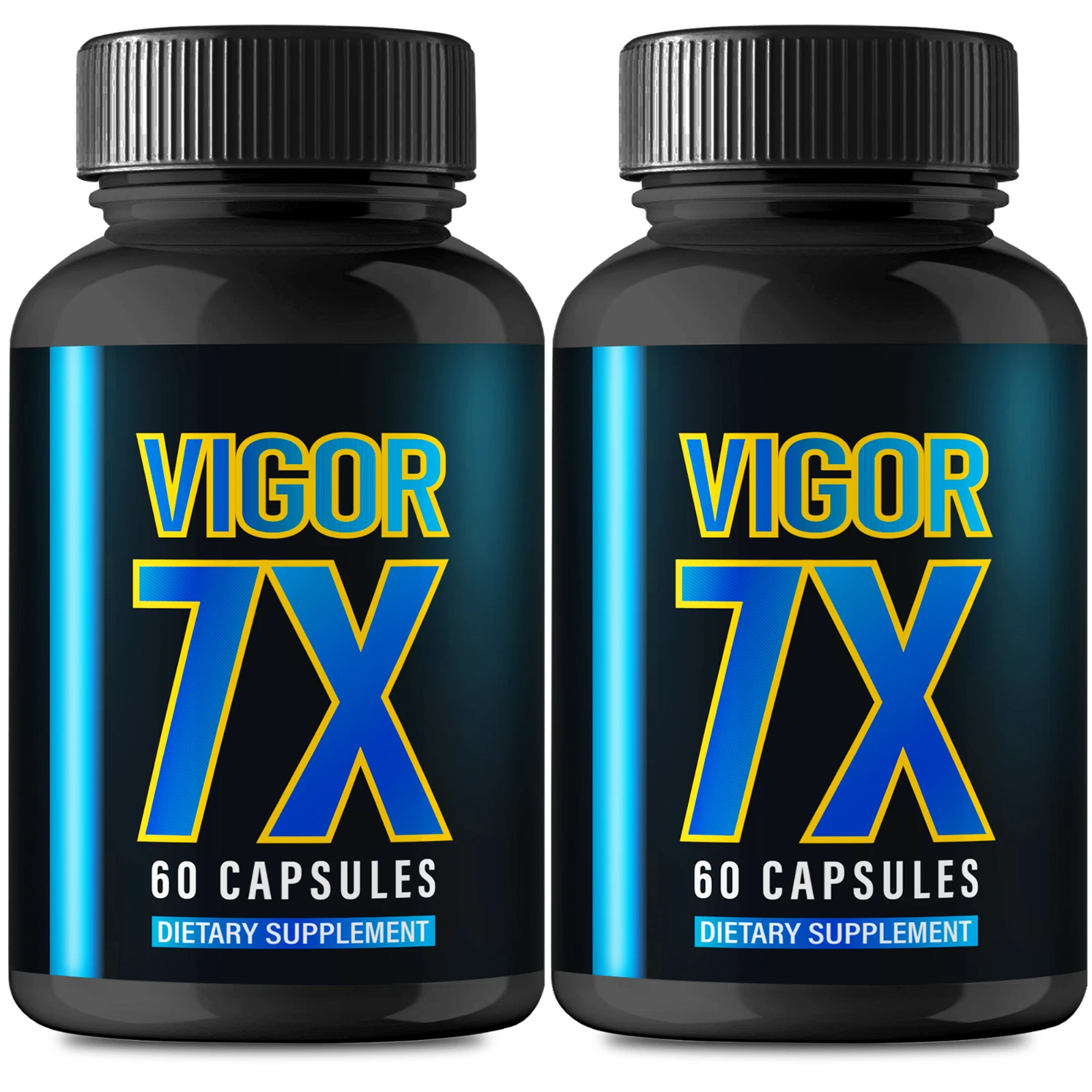 (2 Pack) Vigor 7X Men Enhancement Pills, Vigor7X Male Health Support Capsules