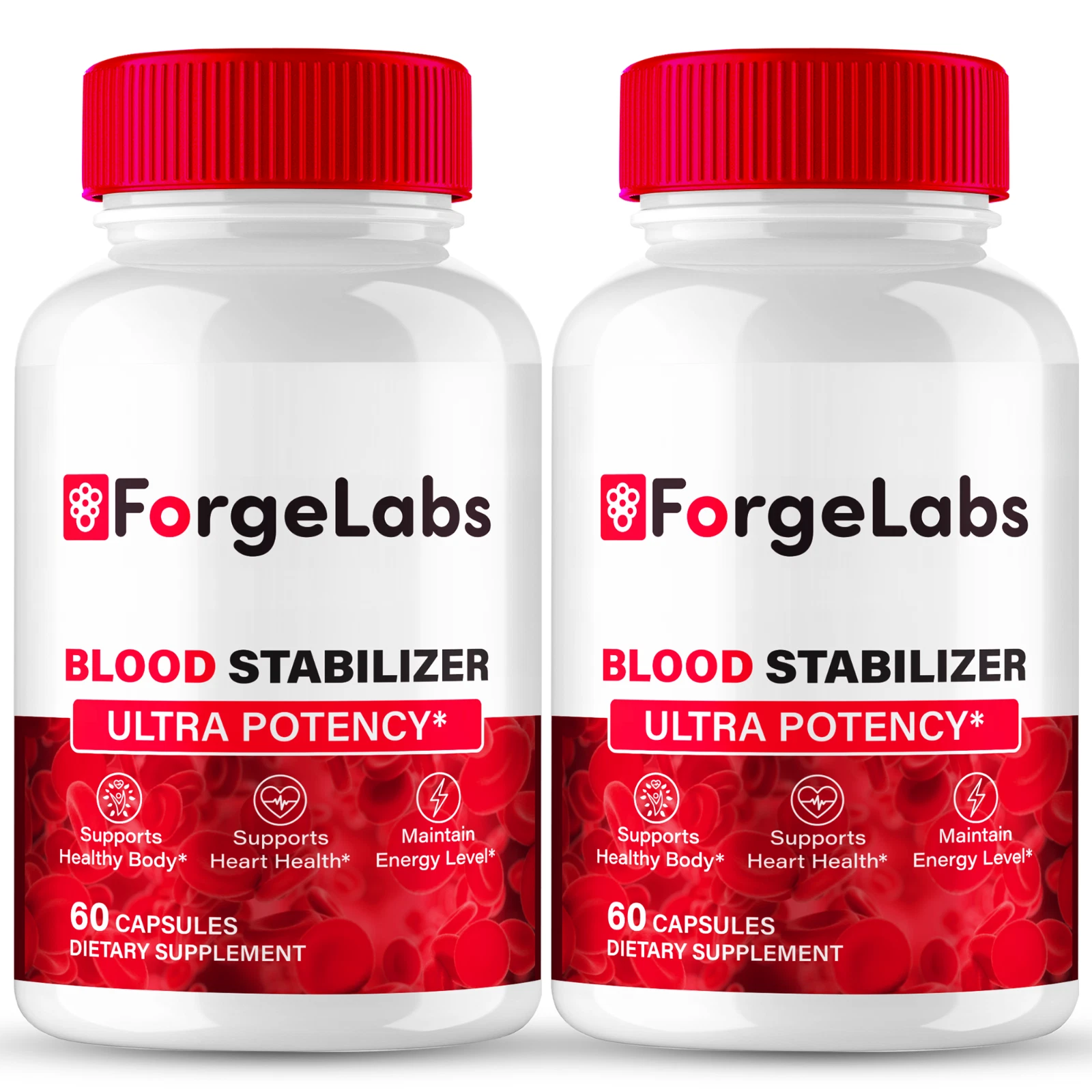 (2 Pack) ForgeLabs Blood Stabilizer, Forge Labs Advanced Blood Support Capsules