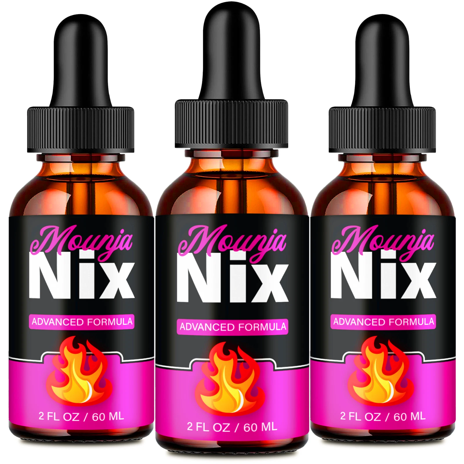 (3 Pack) Mounja NIX Drops Advanced Weight Loss, MounjaNIX Premium Keto Drops