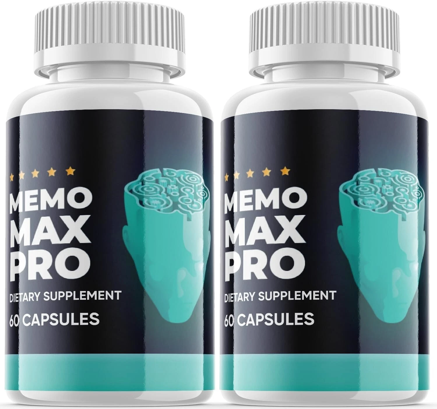 2- Memo Max Pro Nootropic Supplement - Brain Productivity Support - 120 Capsules