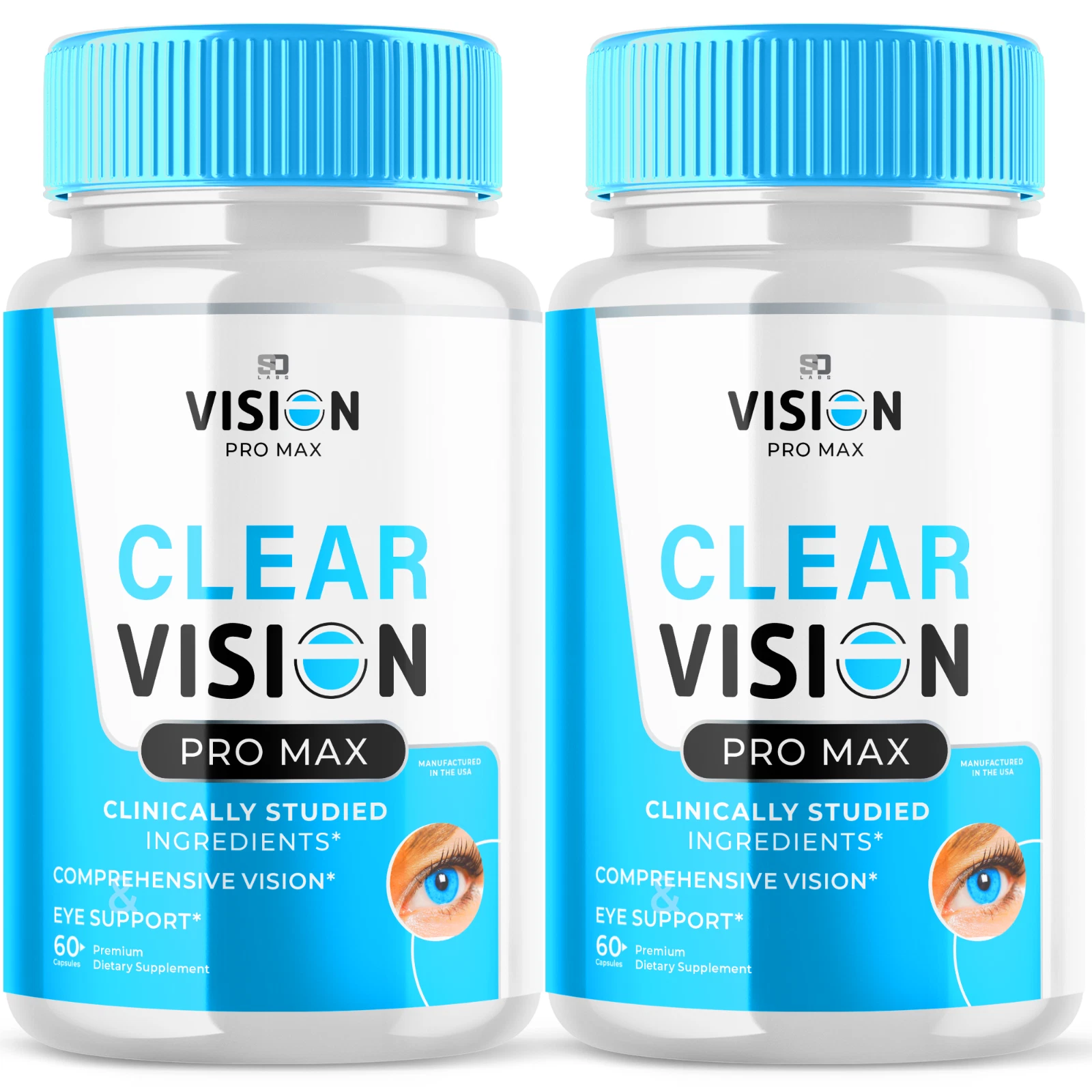 Clear Vision Pro Max Support Healthy Vision & Enhance Eye Function (2 Pack)