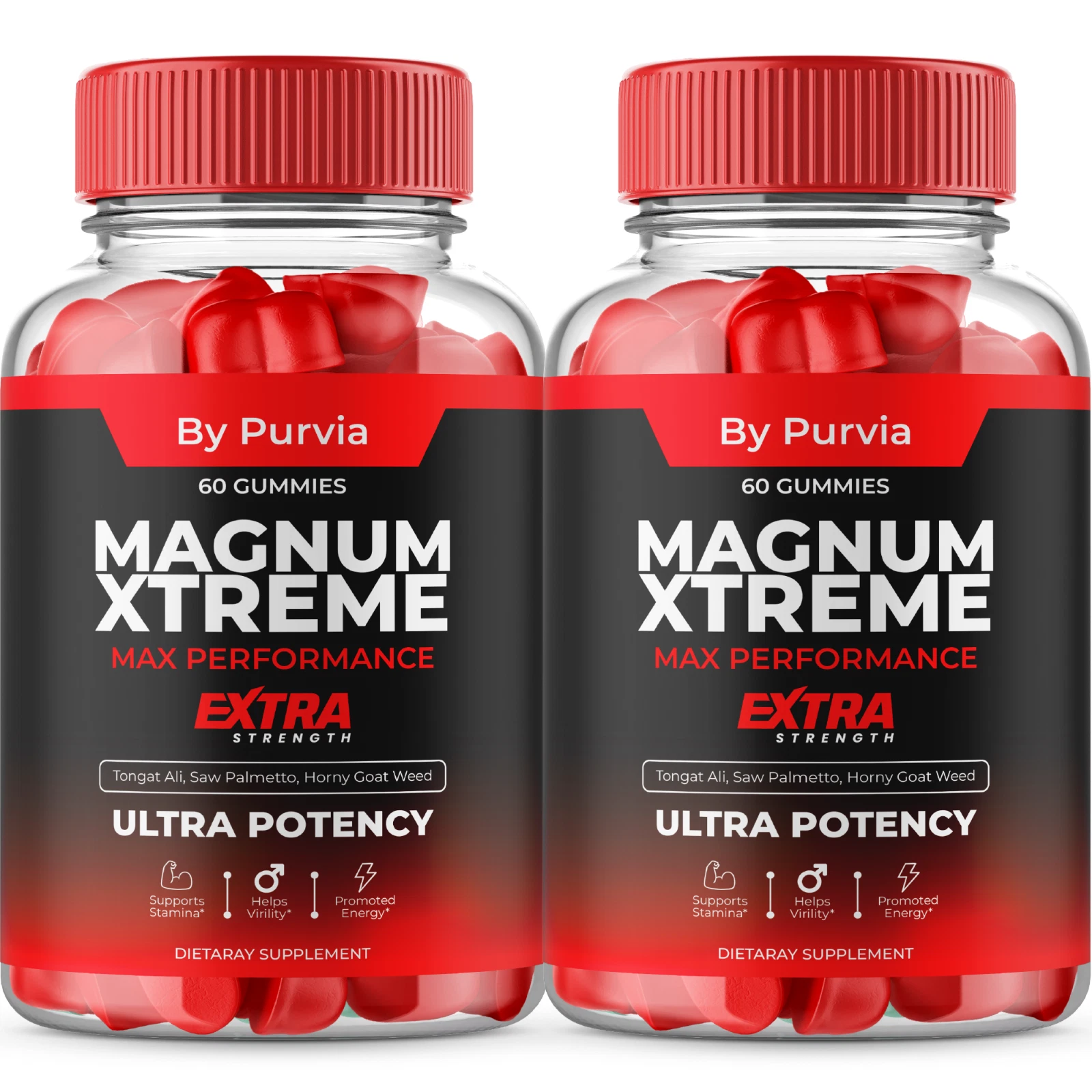 Magnum Xtreme Gummies with Extra Strength Formula for Overall Wellness (2 Pack)