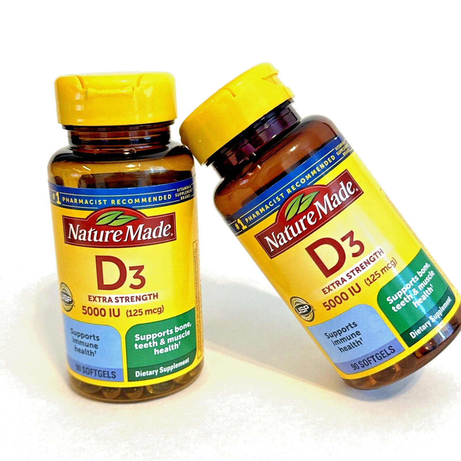 (1)Nature Made ExtraStrength Vitamin D3 5000 IU Softgels 90 Softgels Exp. 07/25