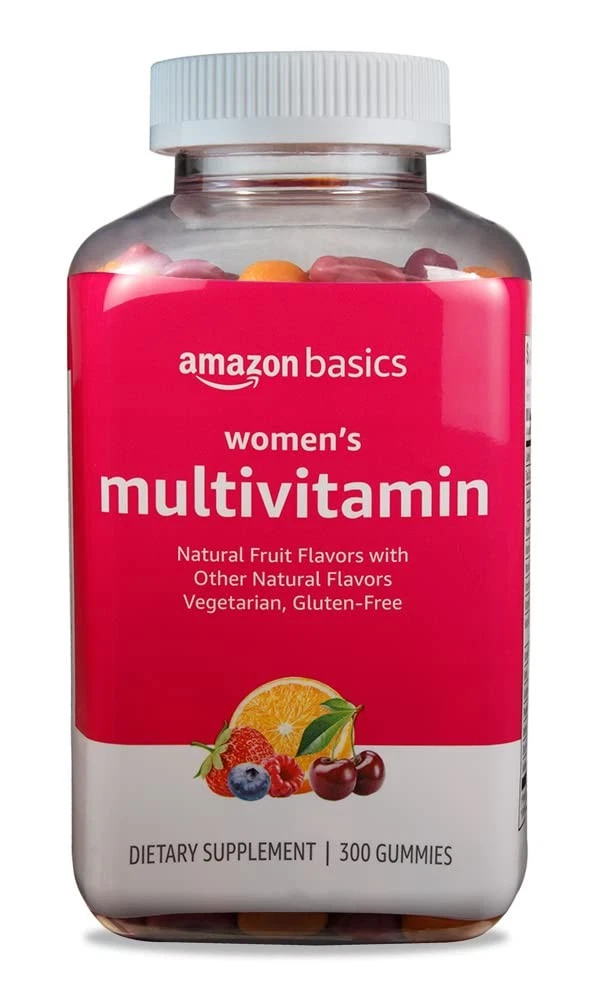 Amazon Basics Women's Multivitamin, 300 Gummies (150 Servings) (Previously Solim