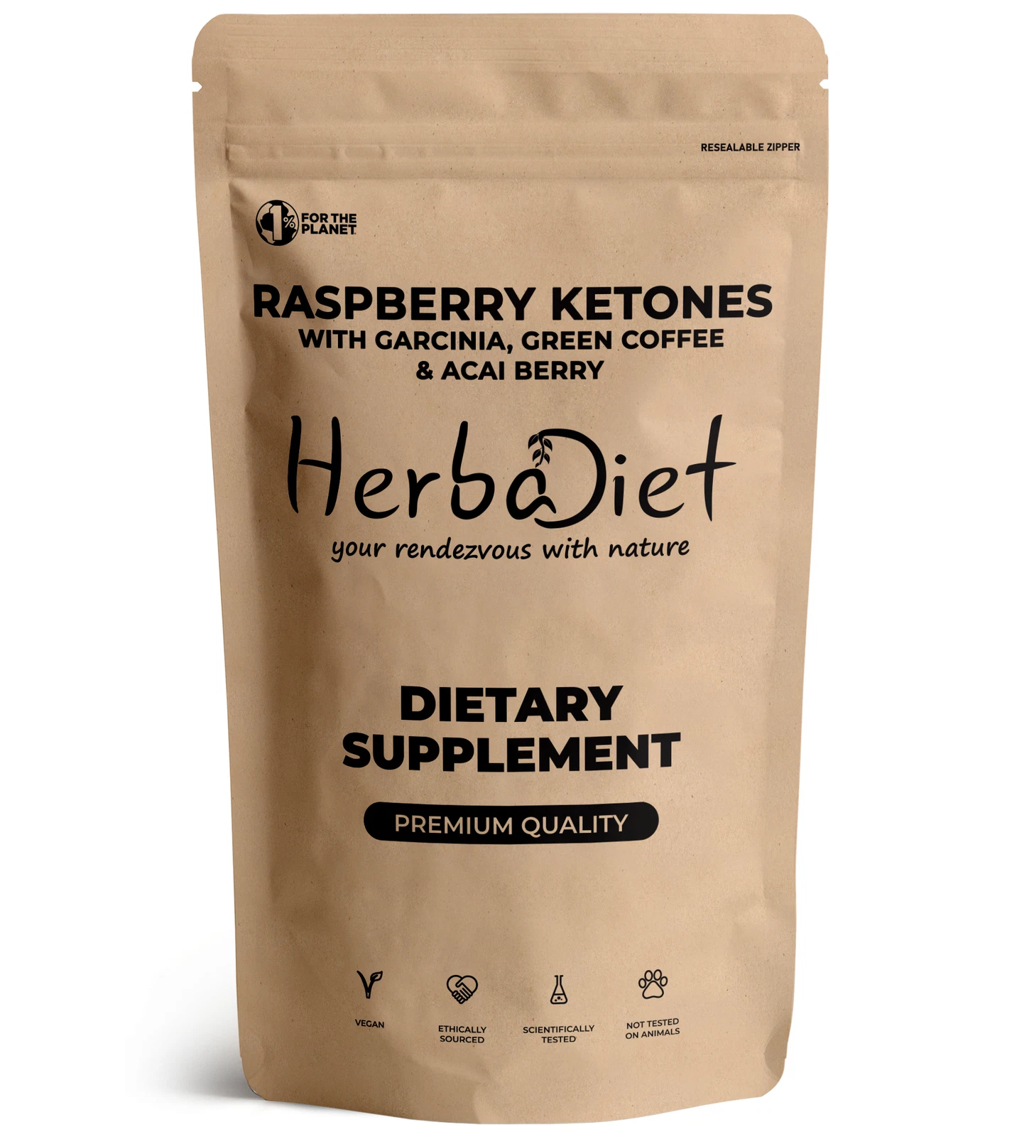Cetonas de frambuesa, Garcinia Cambogia, café verde, polvo para quemar grasa de Acai Berry
