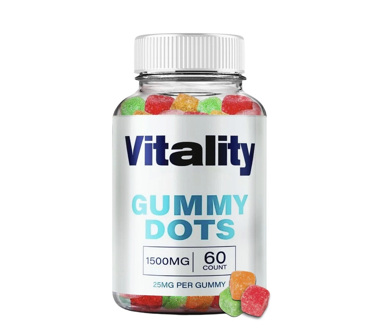 ( 1 Pack) Vitality Gummy Dots For Men, Vitality Dots, Vitality Gummies