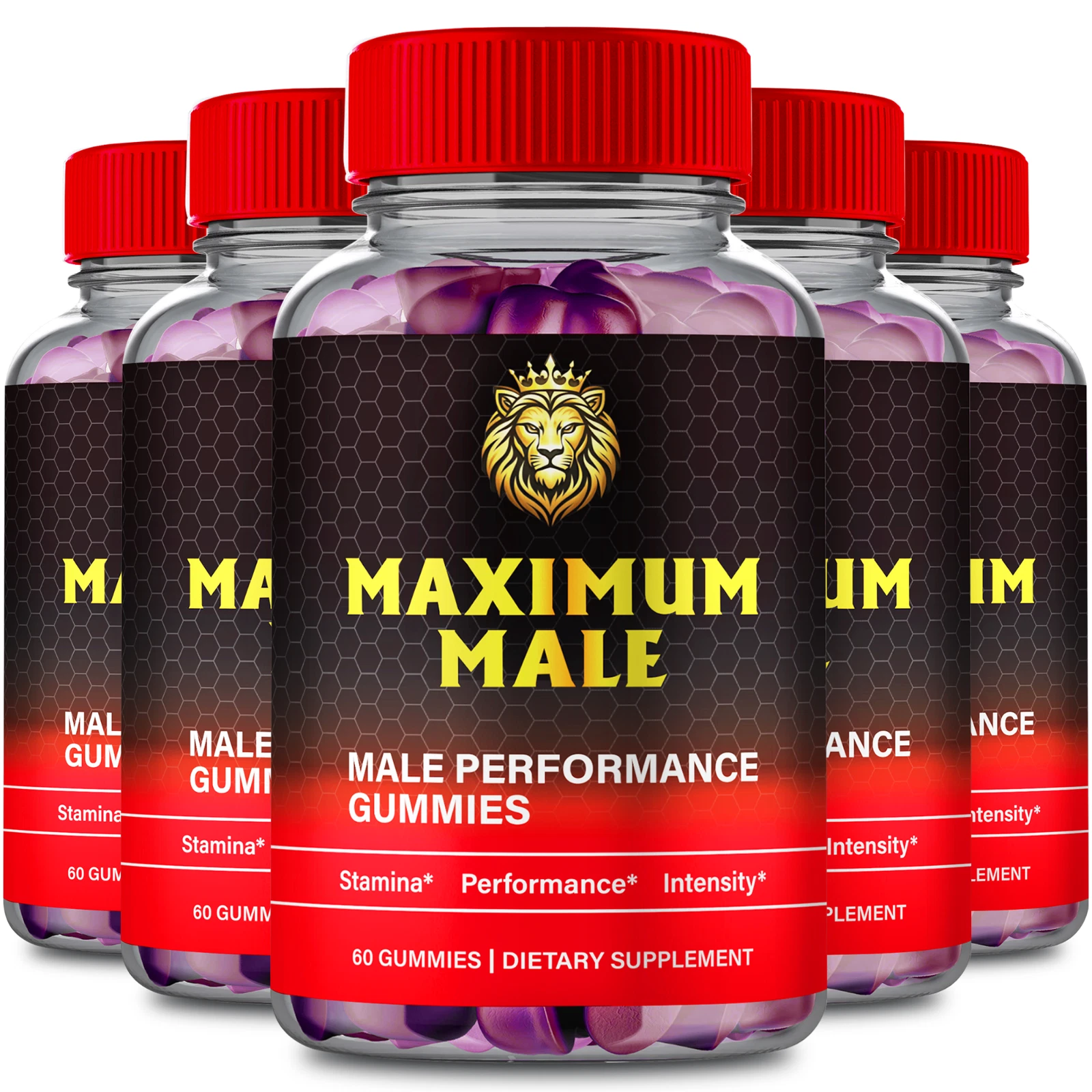 (5 Pack) Maximum Male Gummies, MaximumMale Gummy for Energy and Vitality