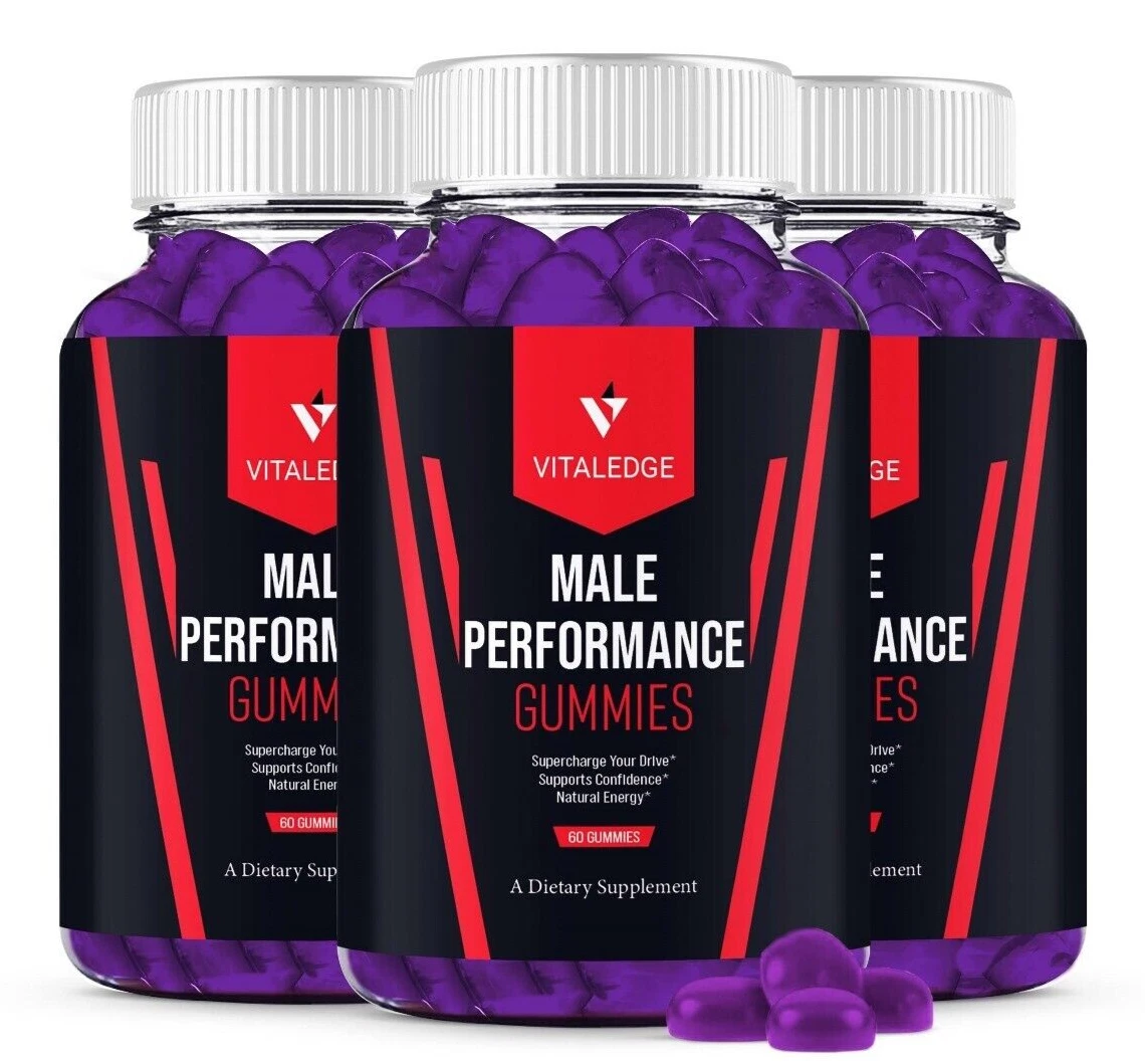 (3 Pack) Vital Edge Performance Gummies, VitalEdge Max Formula