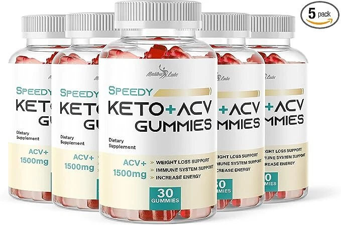 Speedy Keto ACV Apple Cider Vinegar Gummies Weight Loss - 1500mg (150-Day Supply