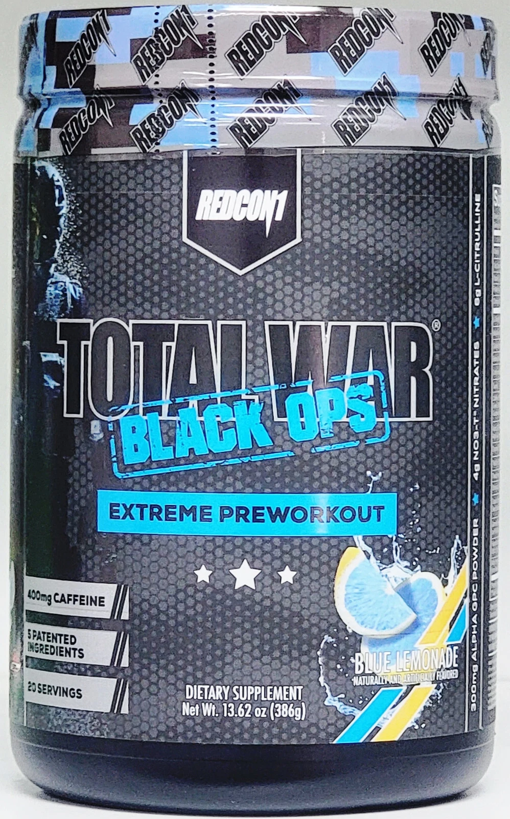 REDCON1 TOTAL WAR Black OPS Extreme Pre-Workout Choose Flavor 20 Servings