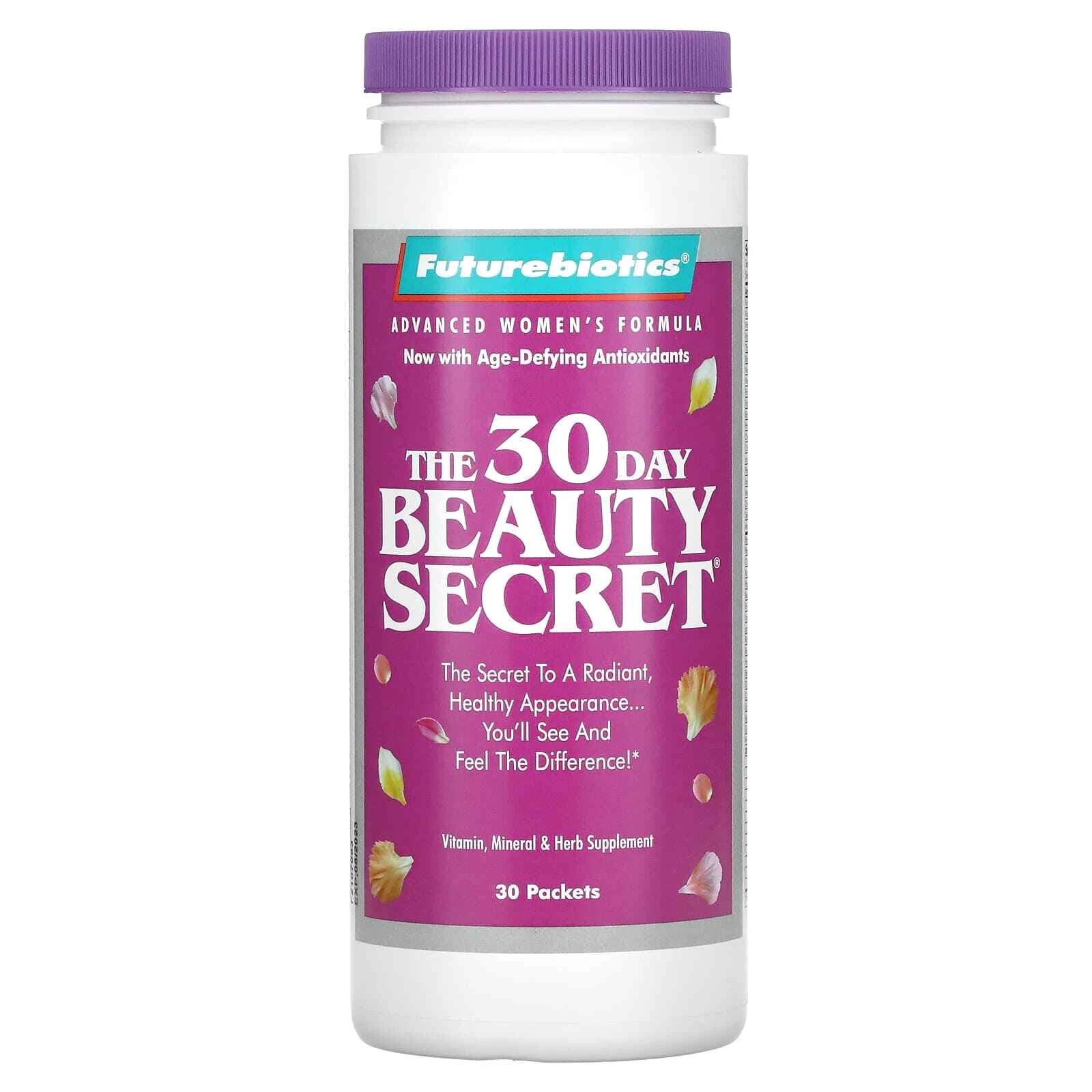 2 X FutureBiotics, The 30 Day Beauty Secret, 30 Packets