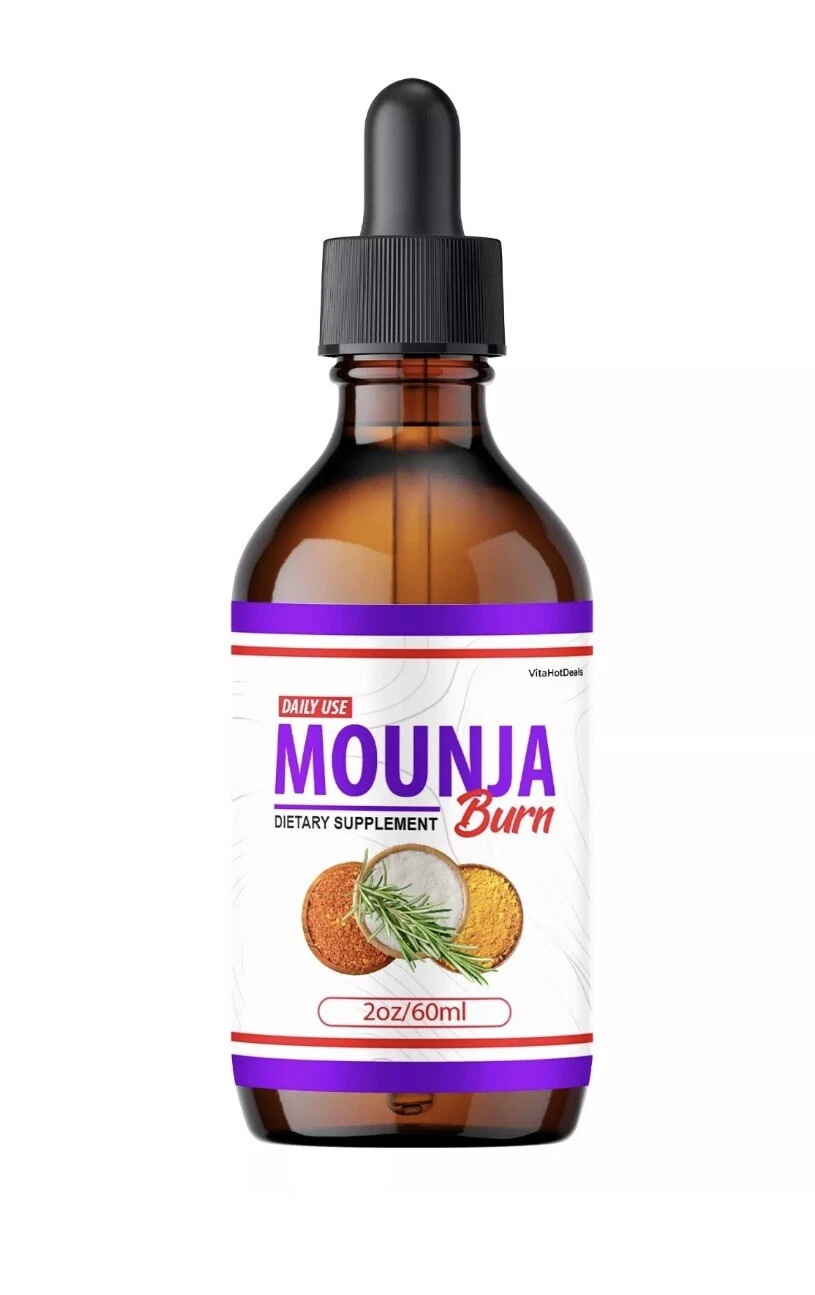 Mounja Burn Drops for Overall Wellness & Energy Supplement 60 ML (1 Pack-Sealed)