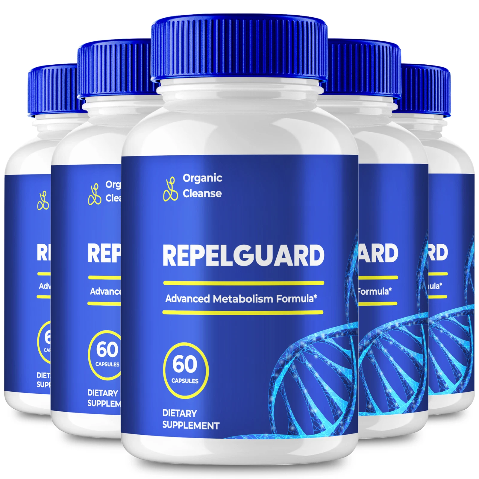 (5 Pack) Repel Guard Pills Weight Loss, Reduce Belly Fat & Appetite Suppressant