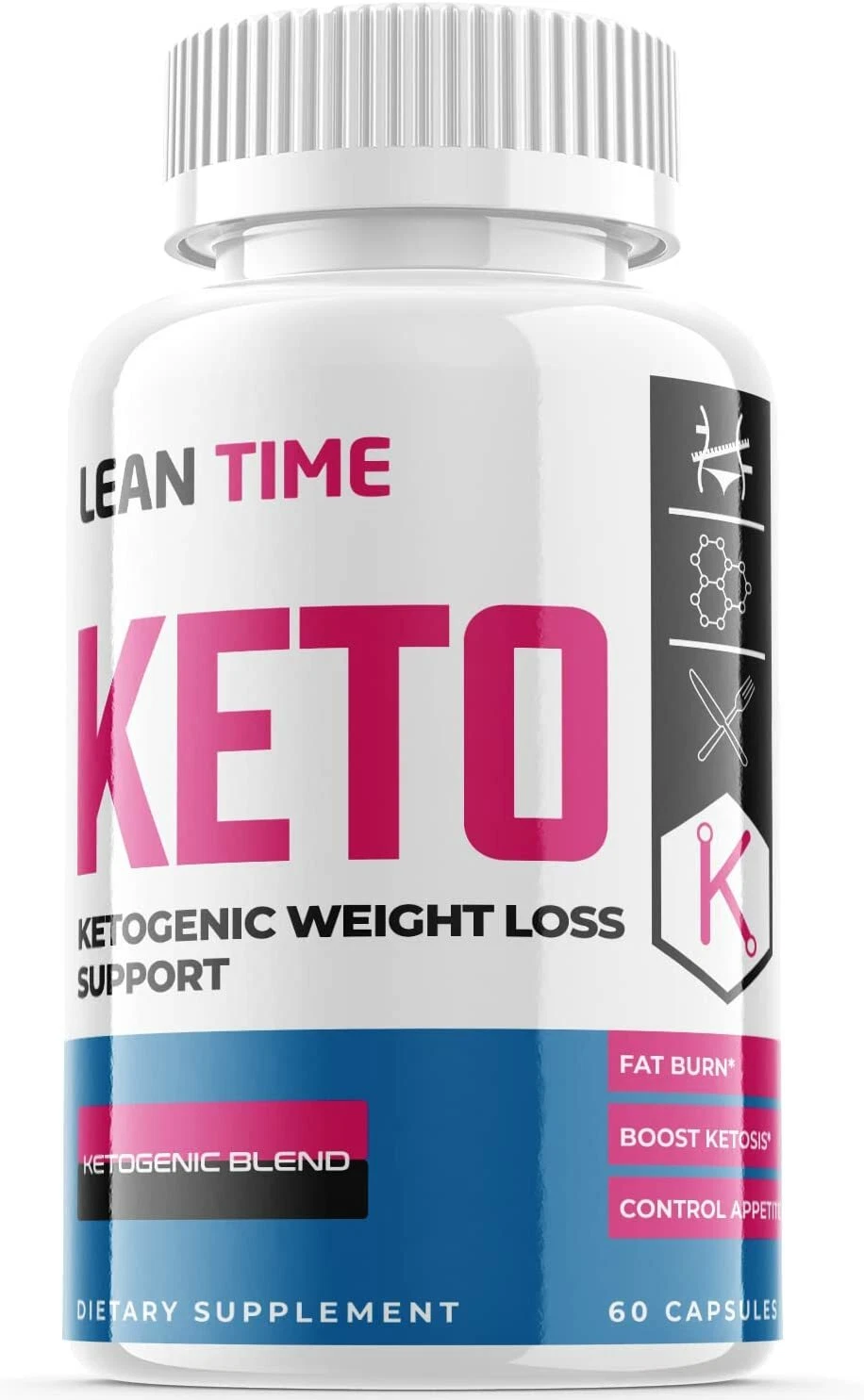 1-Lean Time Keto Diet Pills,Weight Loss,Fat Burn,Appetite Suppressant Supplement