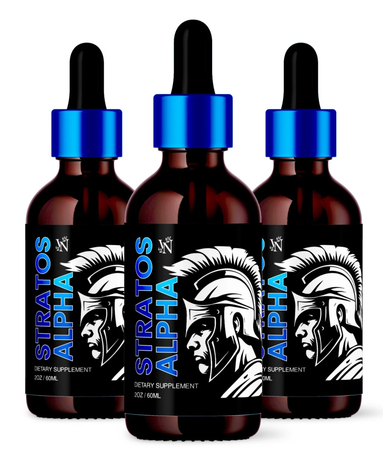 Stratos Alpha Drops, Stratosalpha for Male Performance Dietary Supplement 3 Pack