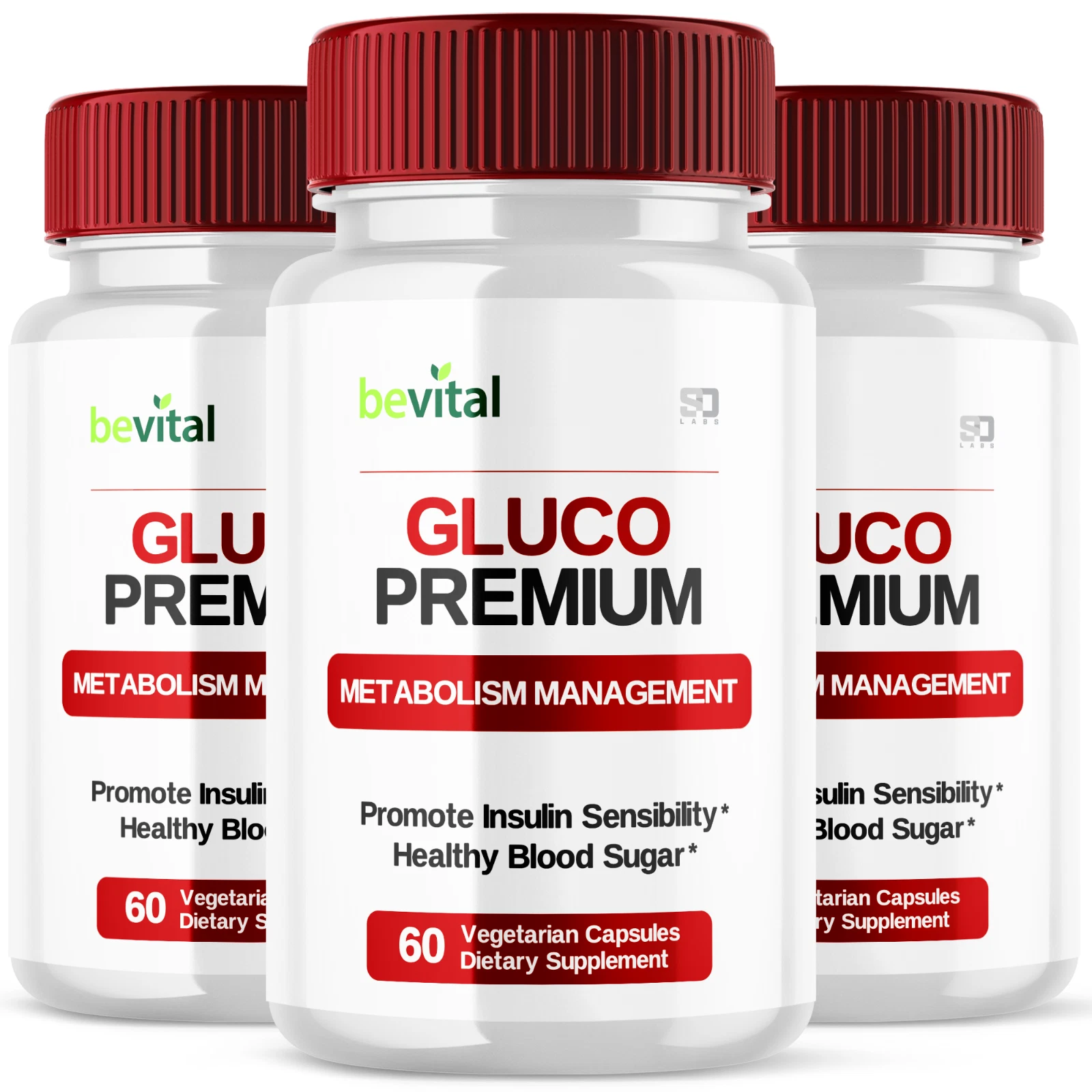 Bevital Gluco Premium Supports Metabolism Management & Blood Health (3 Pack)