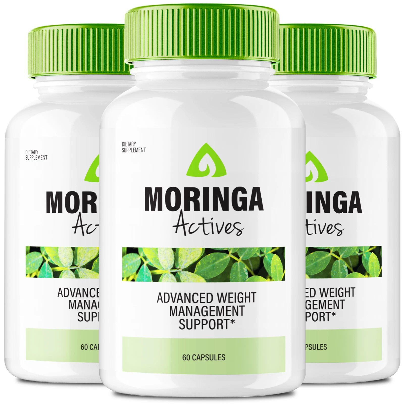 (3 Pack) Moringa Actives Advanced Weight Loss Pills to Burn Stubborn Fat Energy