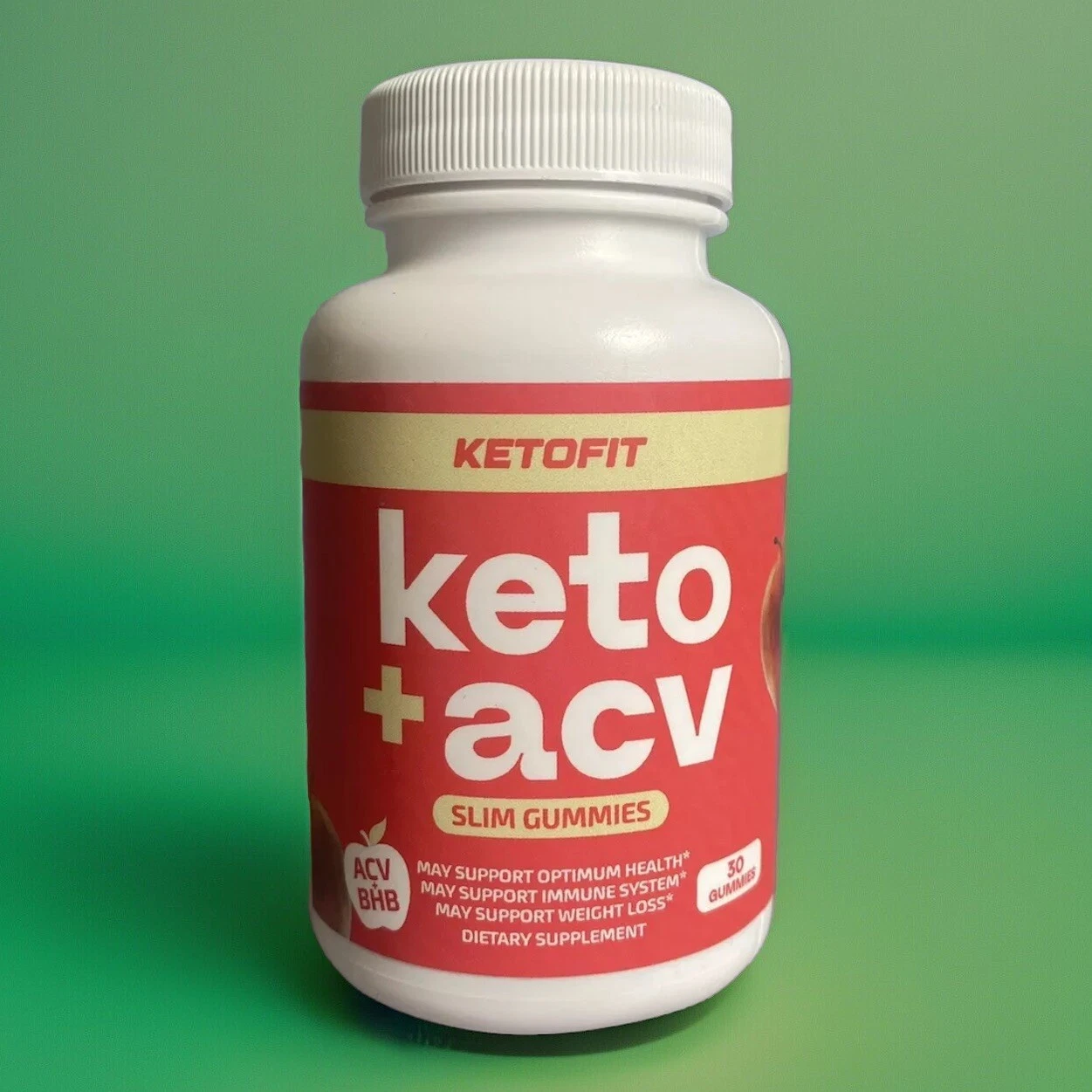 Ketofit Keto+ACV Gummies for Weight Loss (30 Gummies) NEW/SEALED. Exp: 03/2026