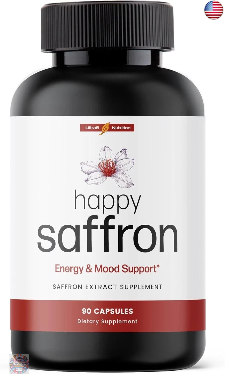 Happy Saffron Supplements - 100% Pure Saffron Extract Supplement for Eye Health