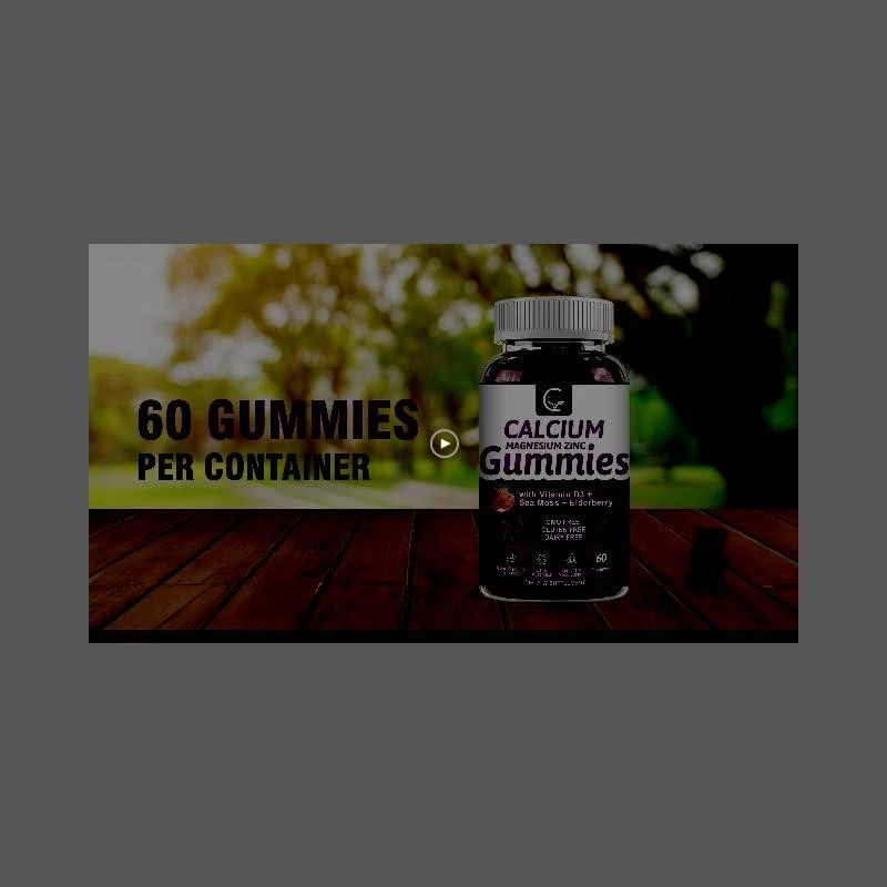 GORNVB Calcium Magnesium Zinc Gummies with High Absorption Magnesium, Potassium,