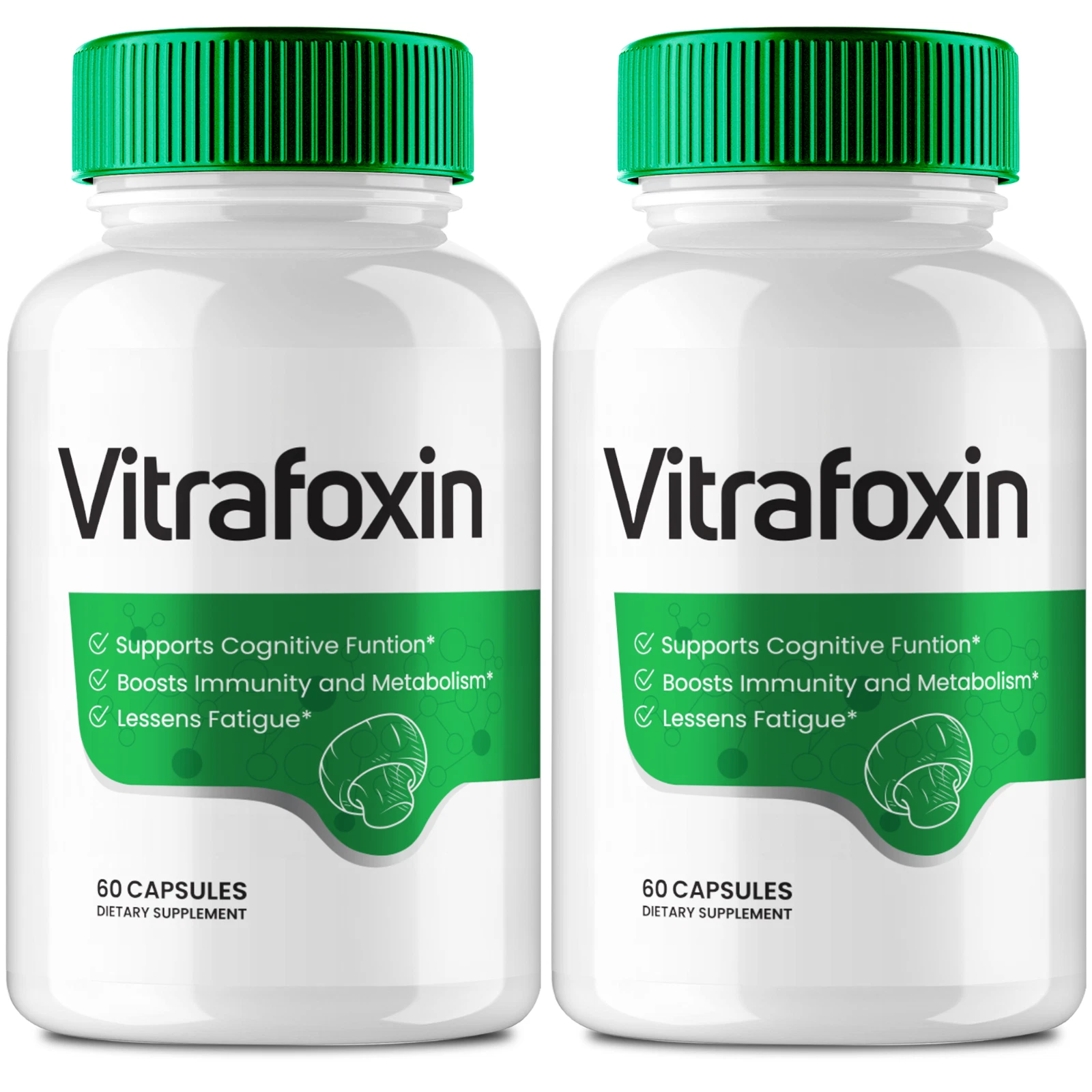 (2 Pack) Vitrafoxin Capsules for Sciatica, Supports Nerve and Brain Health Pills