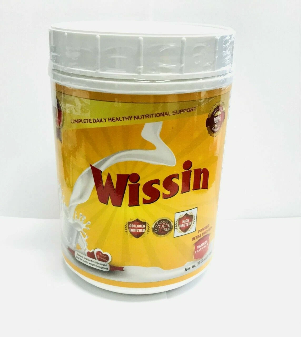 Wissin Powder Ultra Premium Vanilla flavored - Net Wt. 33.5 oz (950g)