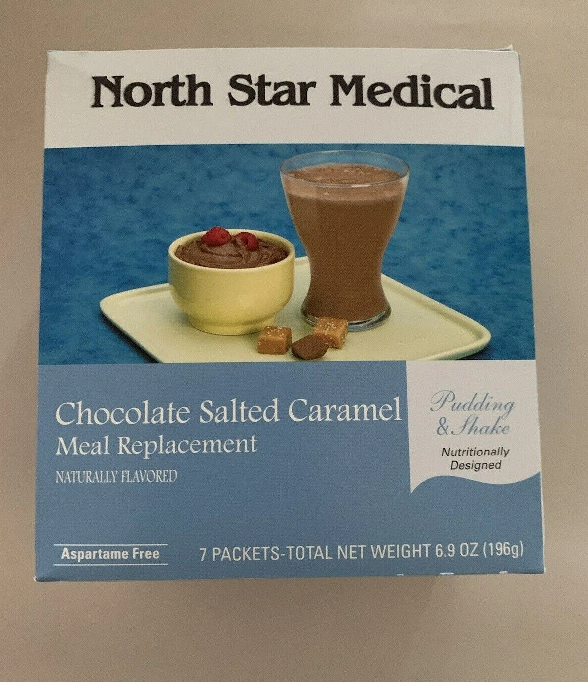 Chocolate Salted Carmel Meal Replacement Aspartame Free pudding shake