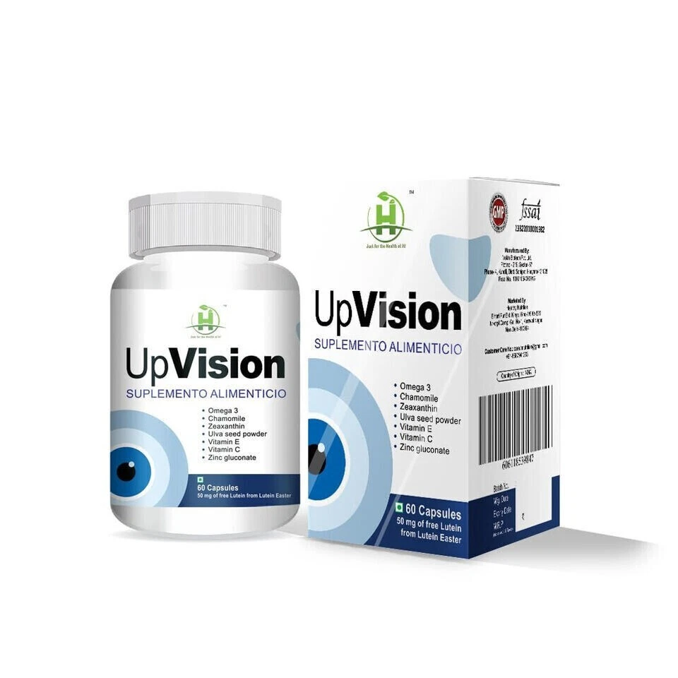 Upvision Eye Care Supplemnt with Omega-3 & Vitamins - Pack of 60 Capsules