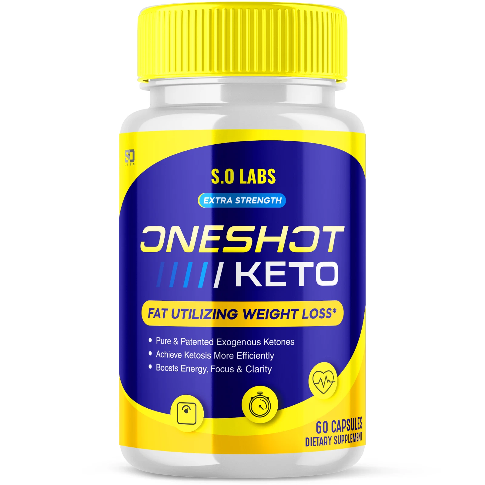 One Shot Keto Capsules - Support Weight Loss, Daily Energy & Vitality 60 Capsule