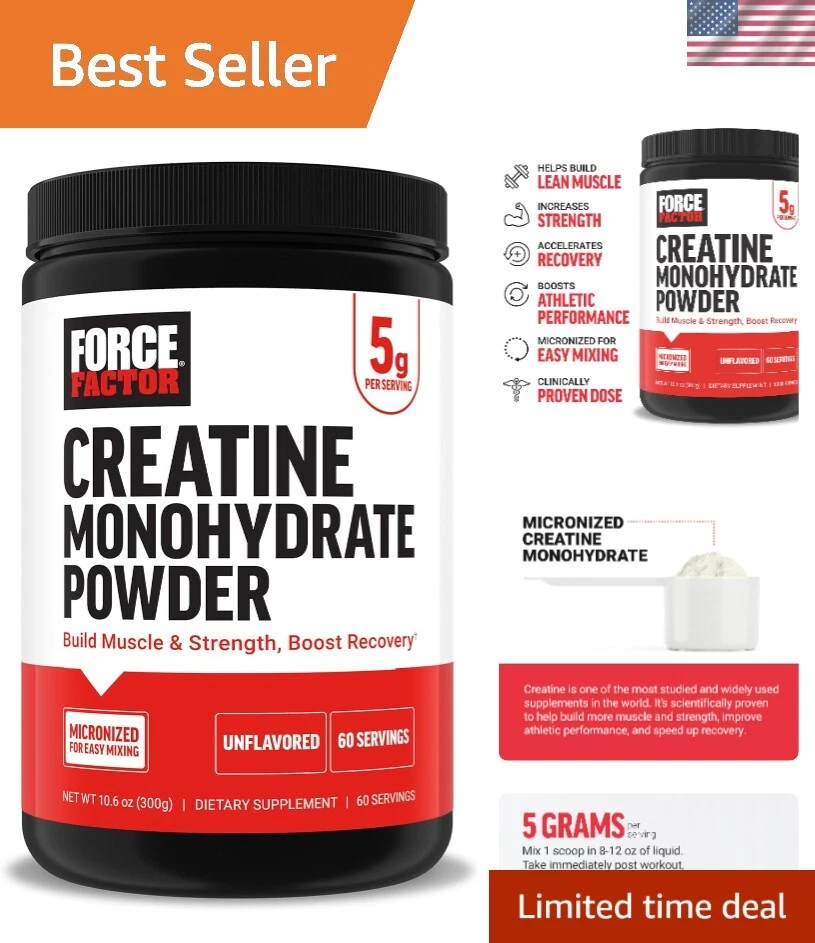 High-Performance Creatine Monohydrate – Pure Formula for Strength & Brain Health