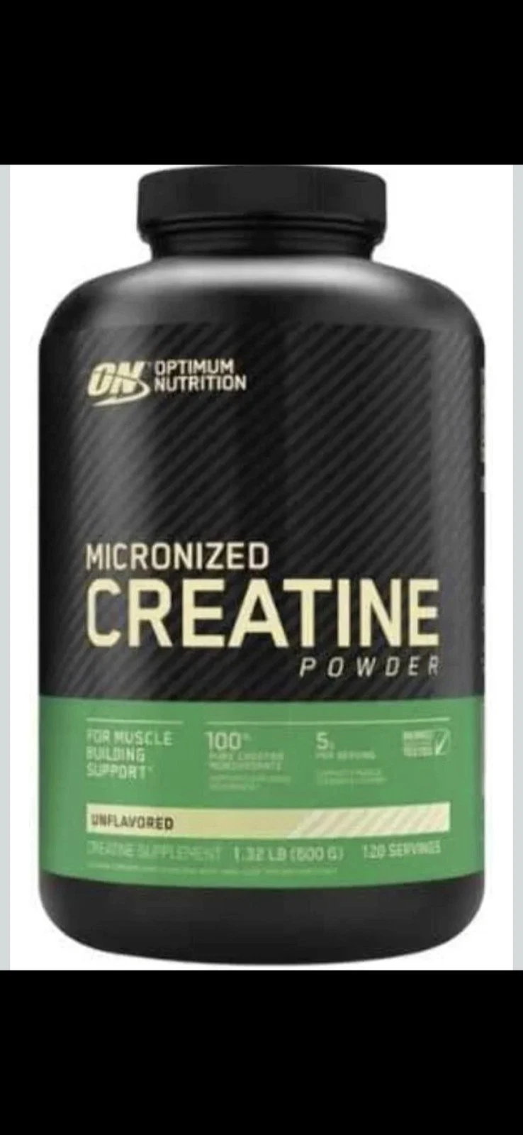 Optimum Nutrition Micronized Creatine Powder 1.32lbs 120 Servings Exp 2026
