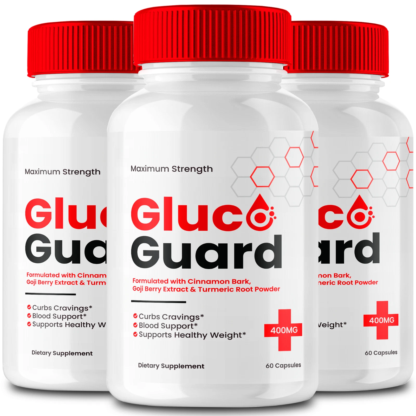 (3 Pack) Gluco Guard Blood Sugar Support Pills for Overall Metabolic Health