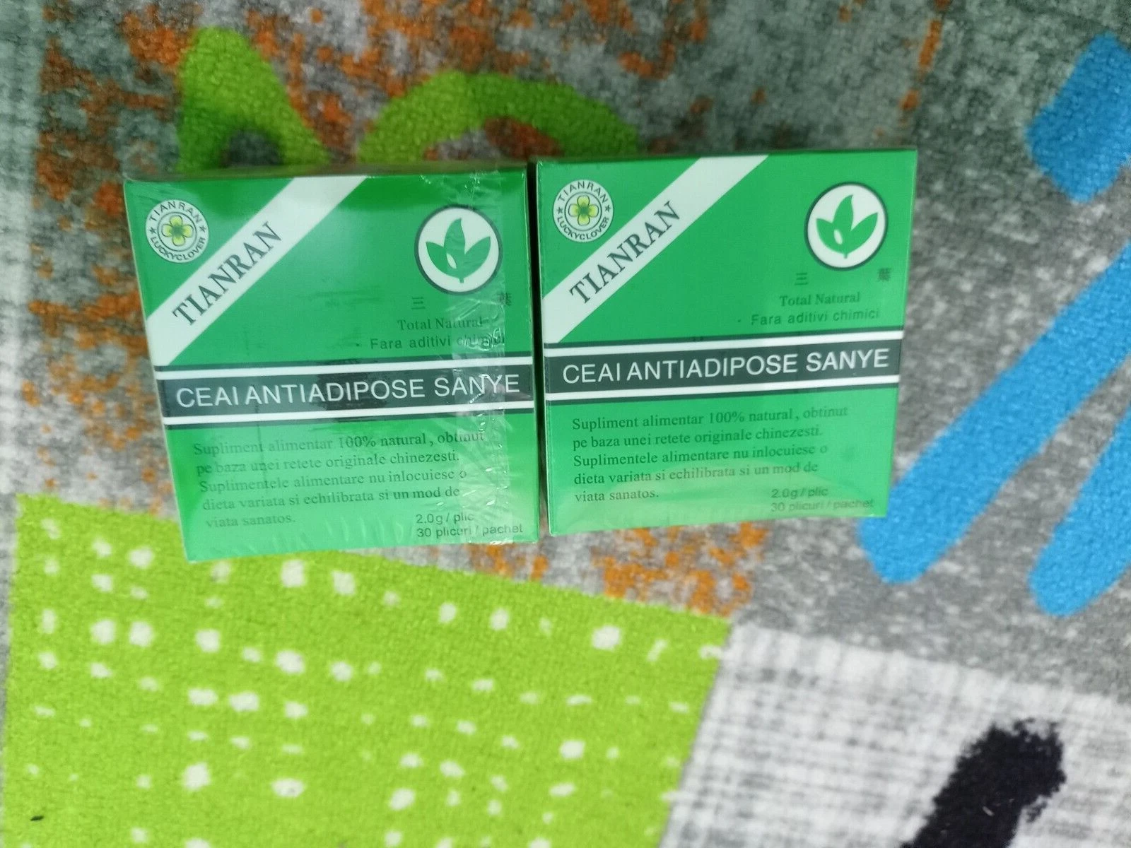 2 PACKS ANTI - ADIPOSE TEA DETOXIFYING, LAXATIVE, FAST WEIGHT LOSS 60 sachets