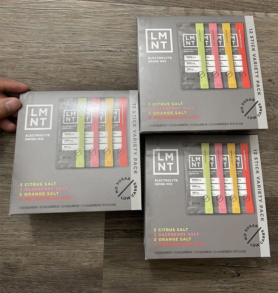 LMNT Zero Sugar Electrolytes Variety Salt Hydration Powder 36 Sticks NEW 06/2026
