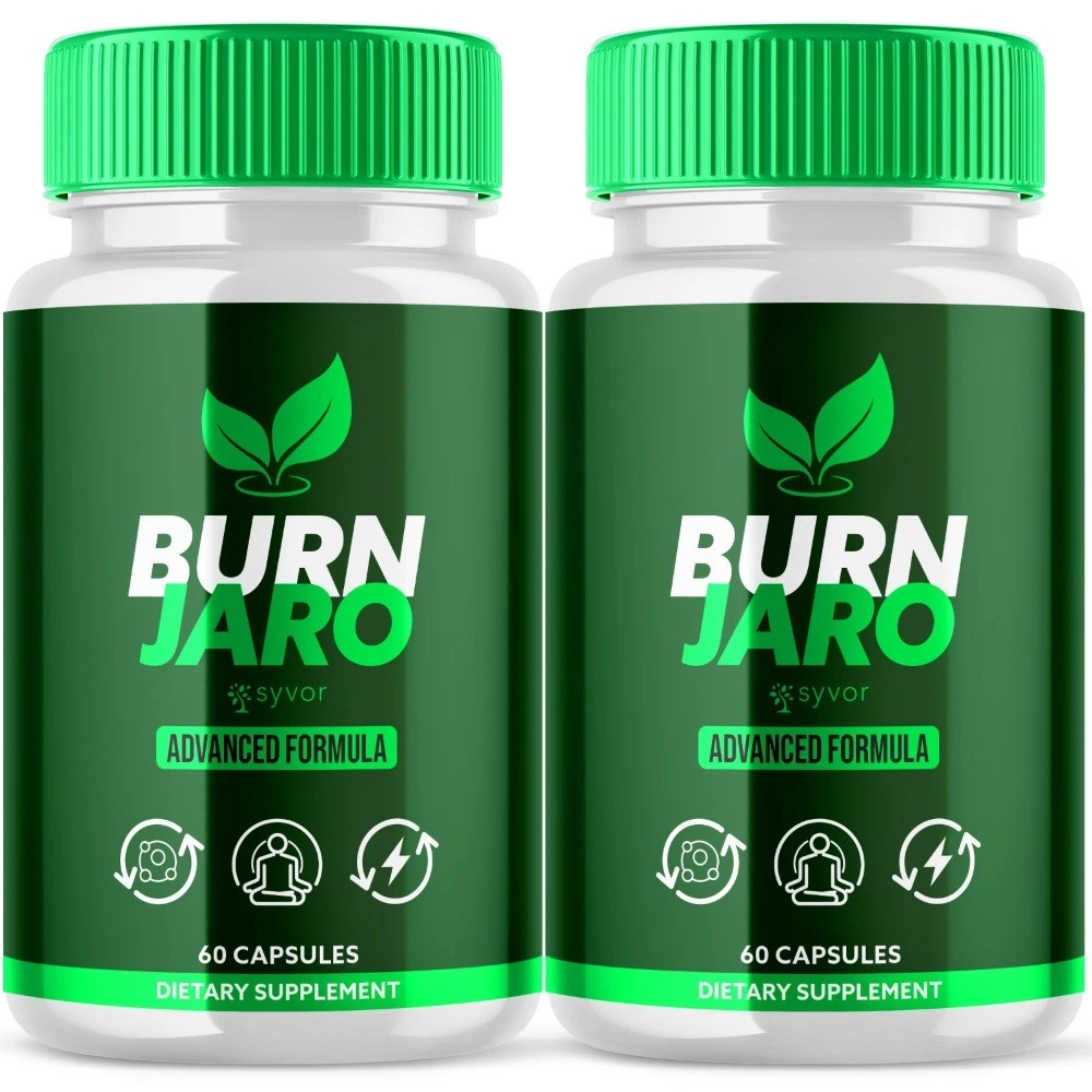 Burn Jaro All Natural Formula Energy and Detox Support Supplement 120Capsules 2X