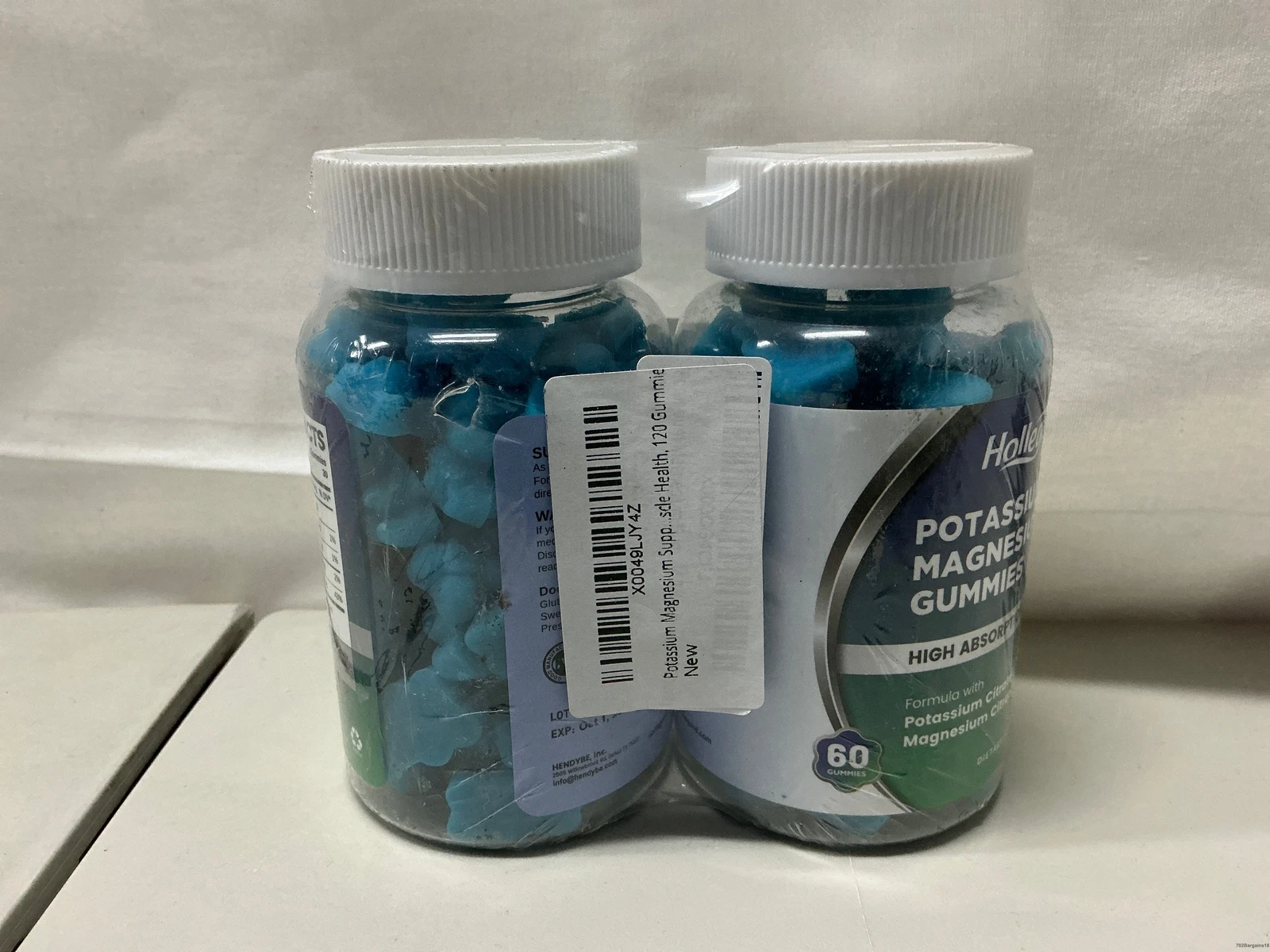 HOLLEGEND Potassium Magnesium Gummies, 2PACK