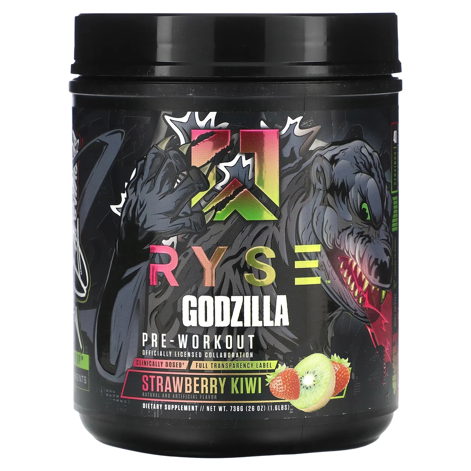 Godzilla, Pre-Workout, Strawberry Kiwi, 1.6 lbs (738 g)