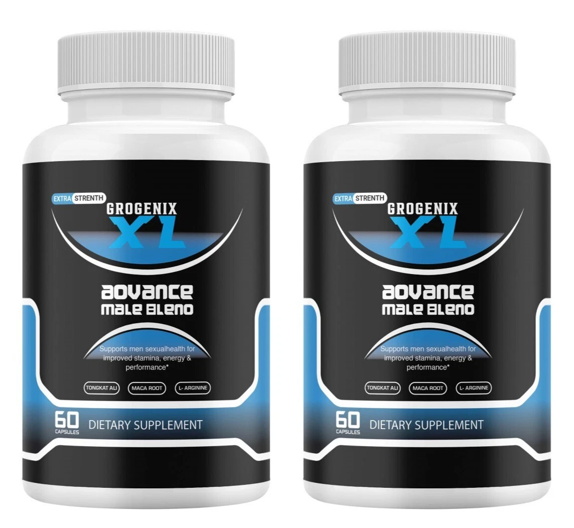 Grogenix XL - Male Virility - 2 Bottle - 120 Capsules
