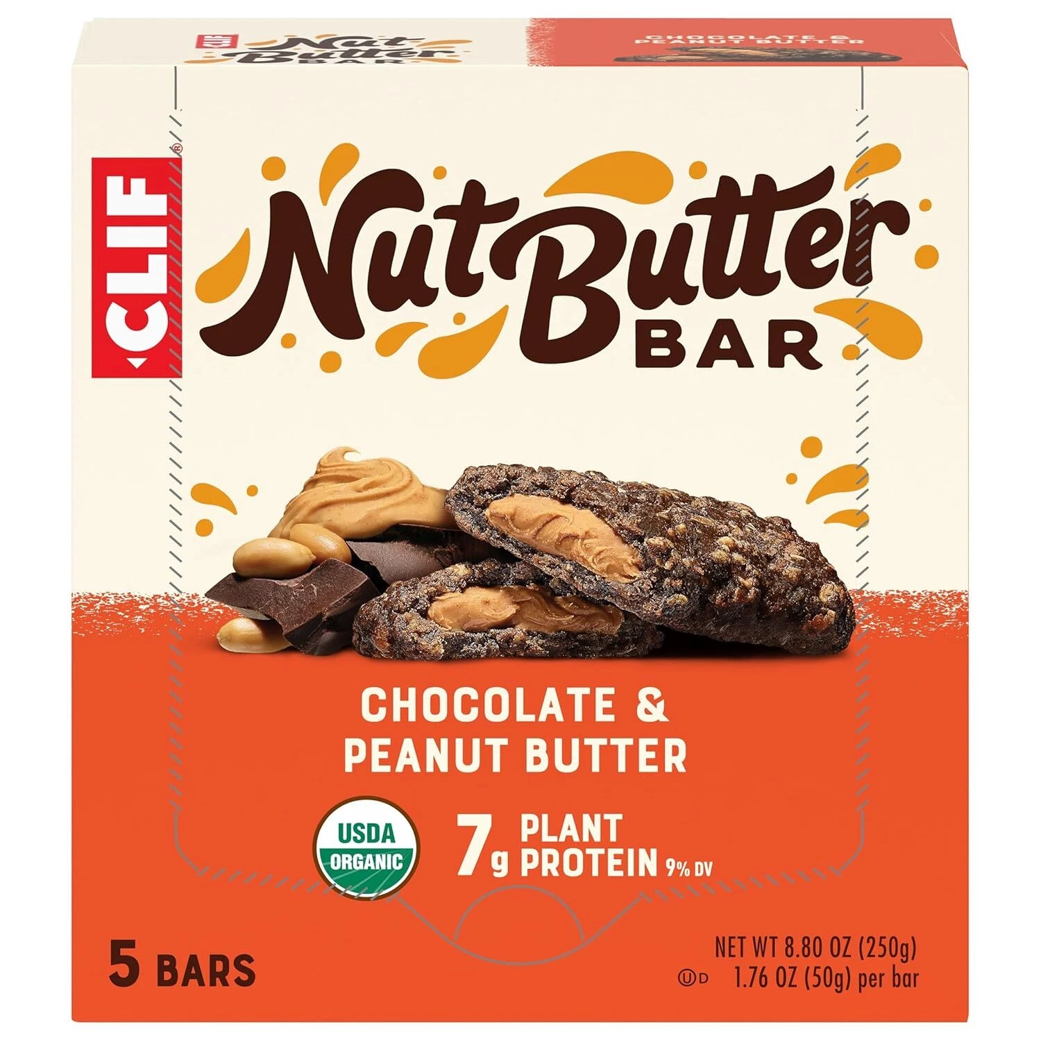 CLIF Nut Butter Bar - Chocolate Peanut Butter - 1.76 oz. (5 Pack)
