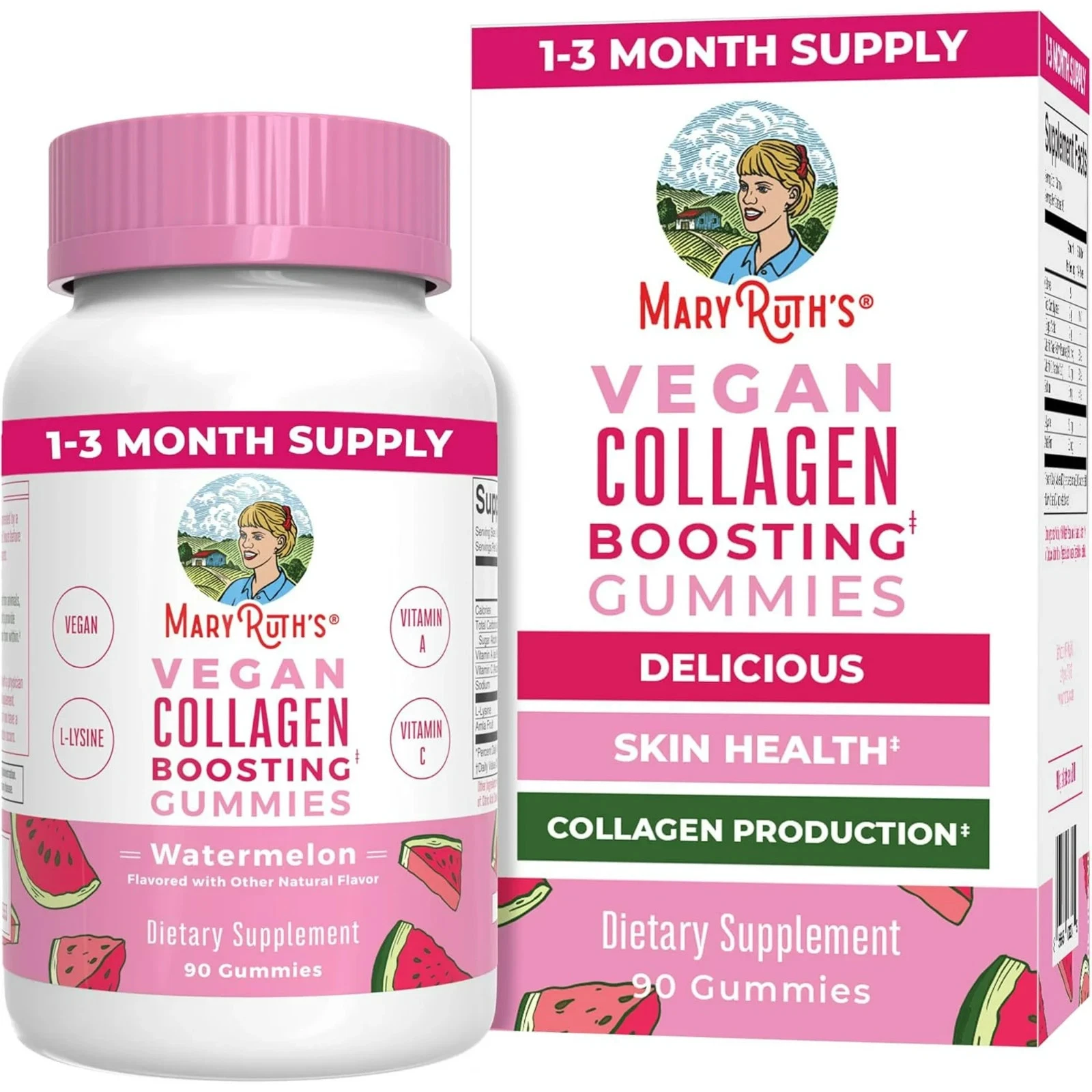 MaryRuth's Vegan Collagen Boosting Gummies for Hair Skin & Nail Health