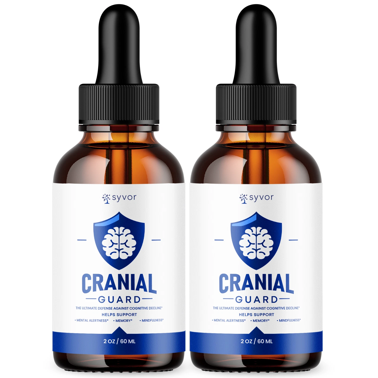 (2 Pack) Cranial Guard Advanced Supplement Drops Nootropic Brain Support 2ML