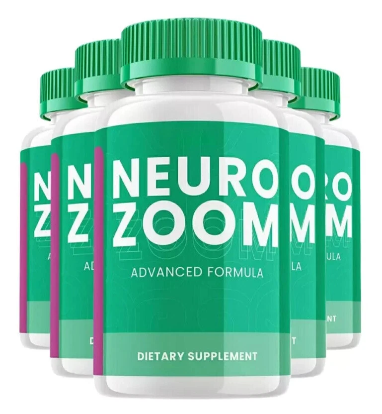 Neuro Zoom Supplement Pills Advanced Formula For Brain Health (300 Caps) 5-Pack
